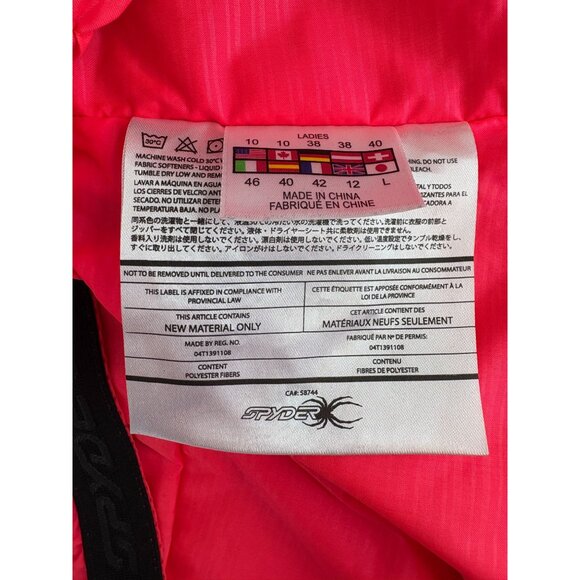 Spyder Insulated Hooded Ski Jacket, Women's Sz 10 - Picture 4 of 8